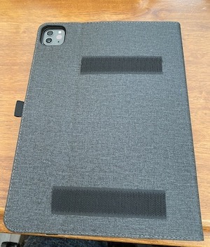 iPad with Velcro